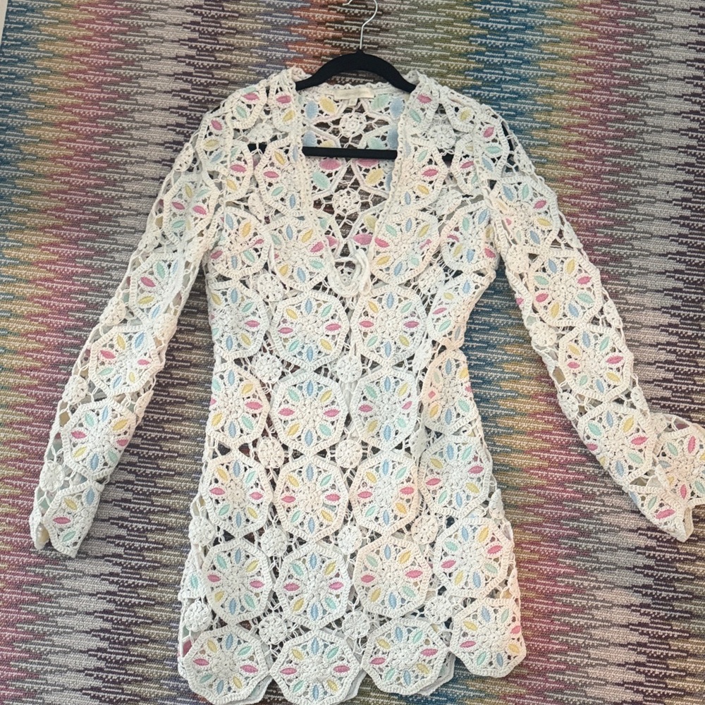 LoveShackFancy crochet cover up/ dress